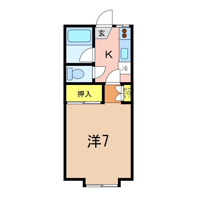 野島ハイツIIの間取り