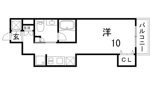 レジディア神戸磯上の間取り