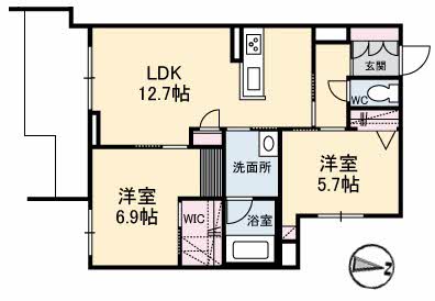 【HIRA　TERRACEの間取り】