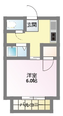 コーポスルガ台の間取り