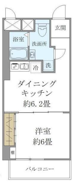 文京区小石川のマンションの間取り