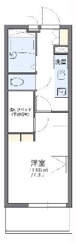 レオパレスプレミアの間取り