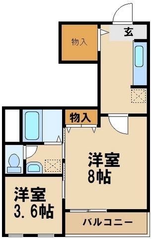 【川崎市高津区久地のマンションの間取り】