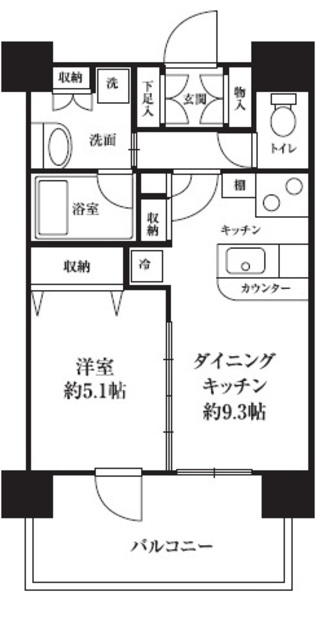 HF西新宿レジデンスイーストの間取り