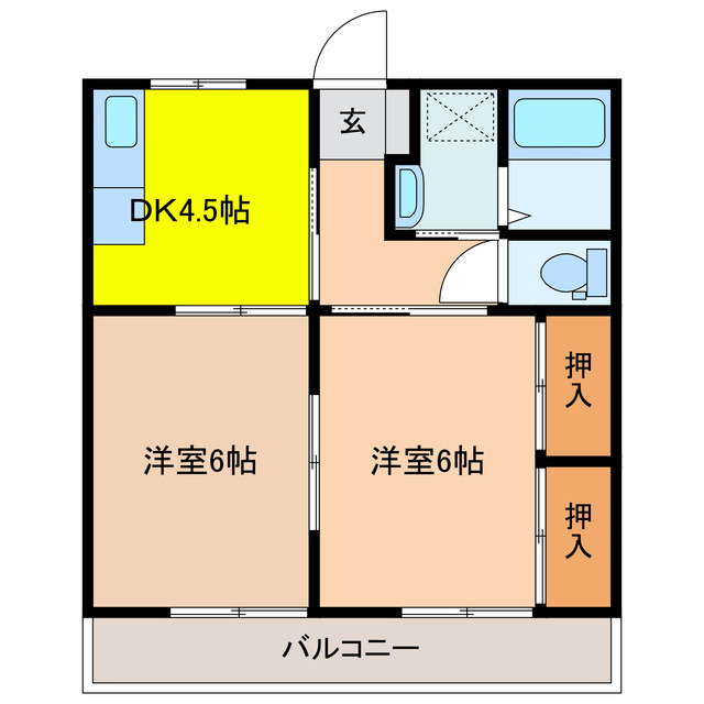 コンフレール山中の間取り