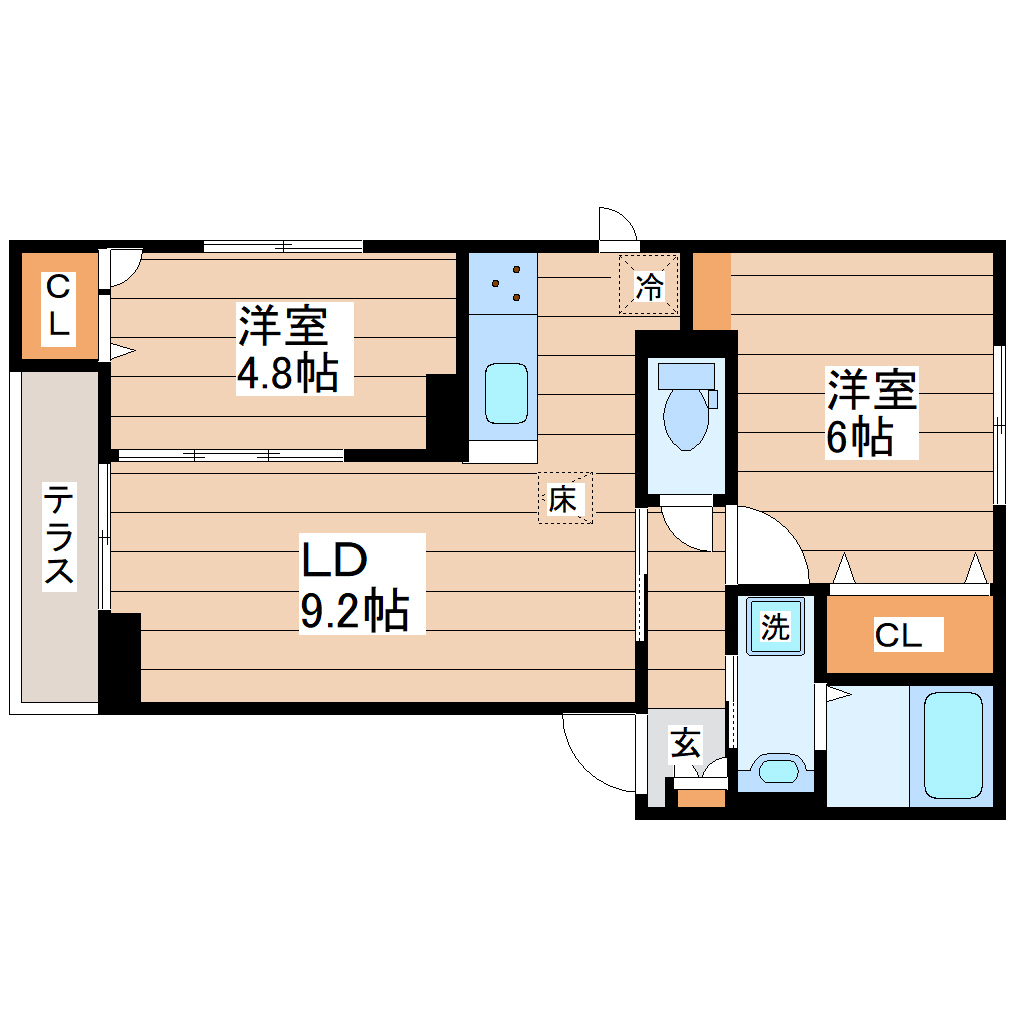 D-ROOM小田原八丁目A棟の間取り