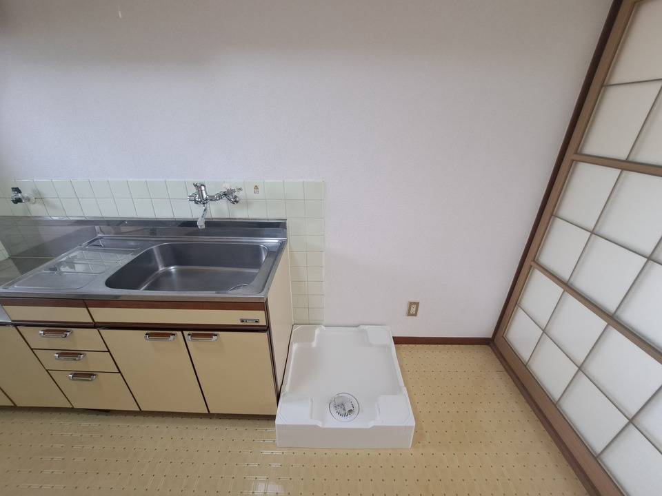 洗面設備　洗濯機置場