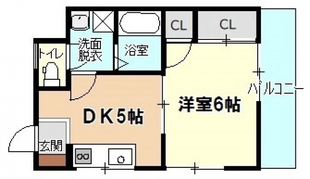 コーポ谷本の間取り