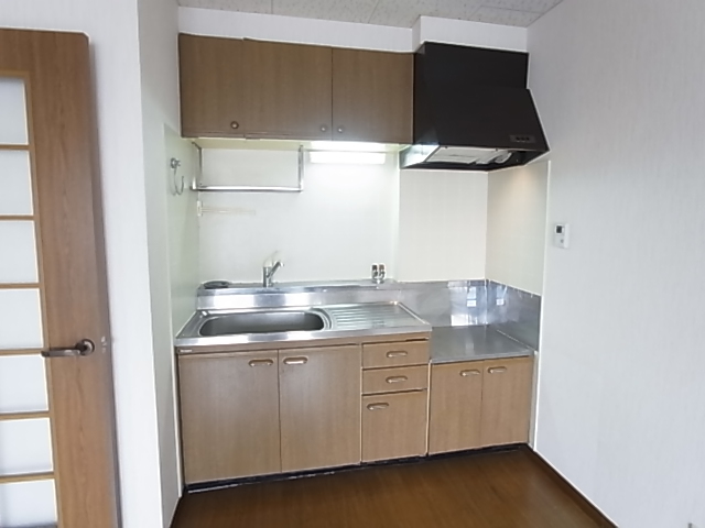 キッチン　ガスコンロ設置型のキッチン