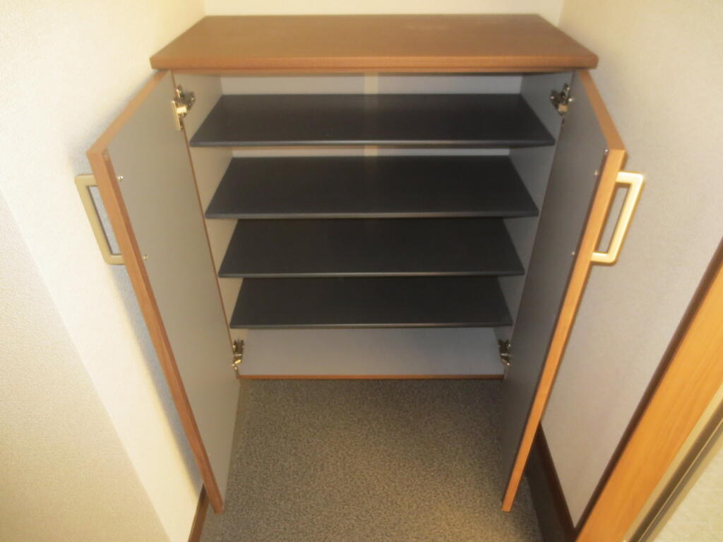 玄関　2021年3月完成の築浅オール電化アパート