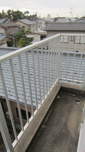 バルコニー　3階建ての最上階！