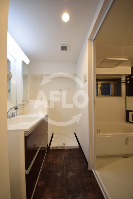 洗面設備　B-PROUD天満橋　洗面脱衣所