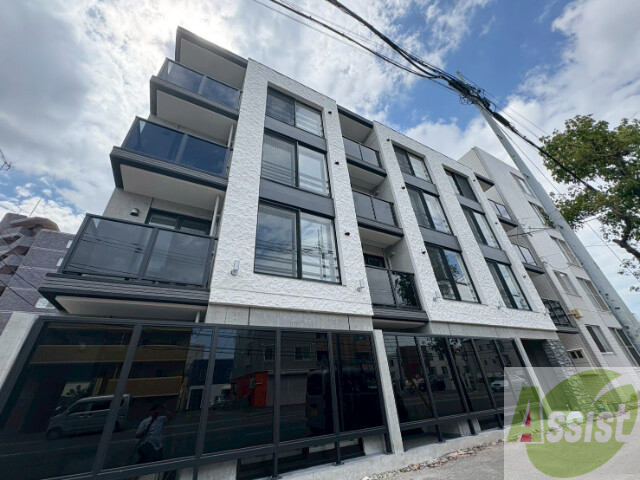 建物外観　白石区菊水５条「ラ・シュエットドルチェ」完成予想パース