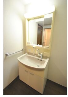 洗面設備　独立洗面化粧台が付いています