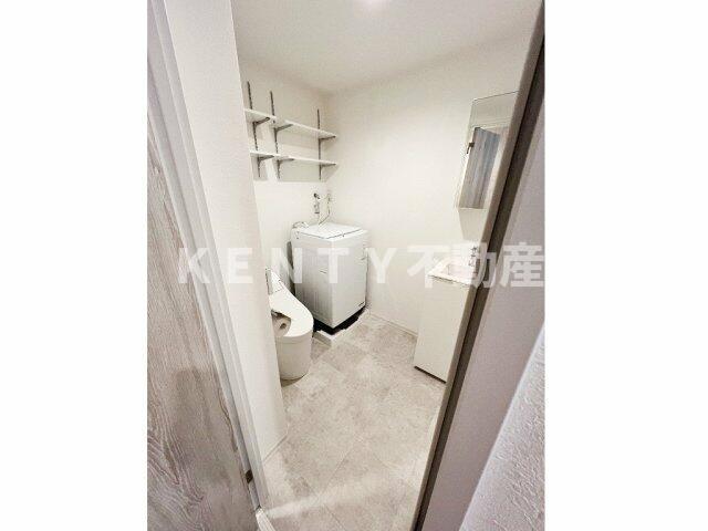 洗面設備　広い洗面スペース