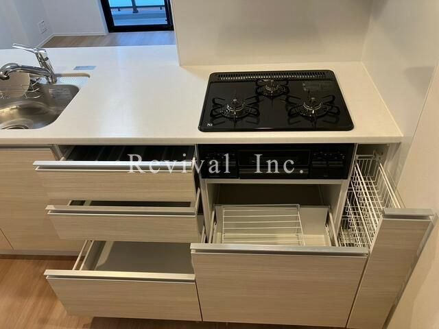 キッチン　料理のしやすいガスキッチン仕様