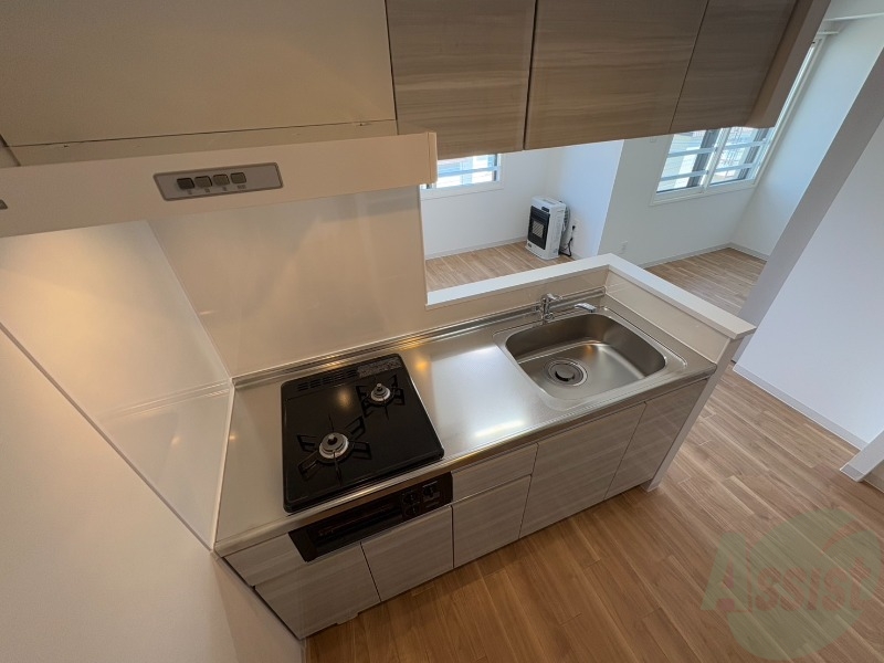 キッチン　システムキッチンなので、すぐお料理に使えます！