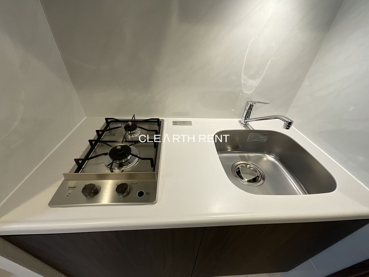 キッチン　2ガスコンロのシステムキッチン