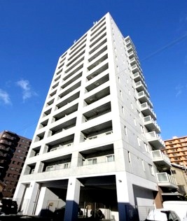 建物外観　都市ガス＆ネット無料採用の高層マンションです♪
