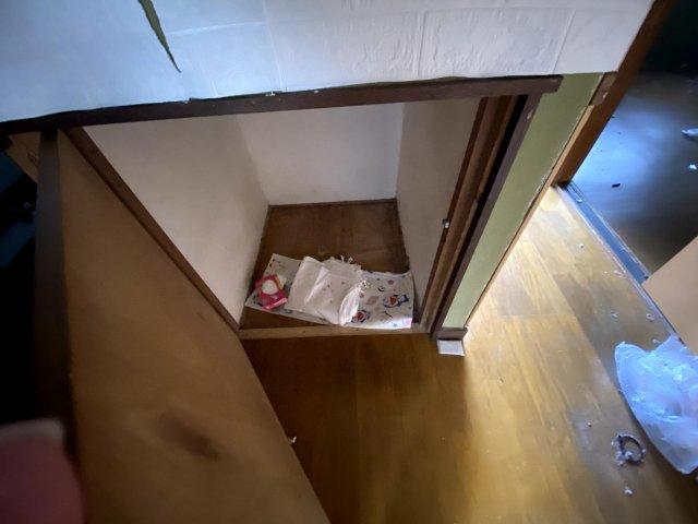 収納　収納は階段下と2階に一つあります