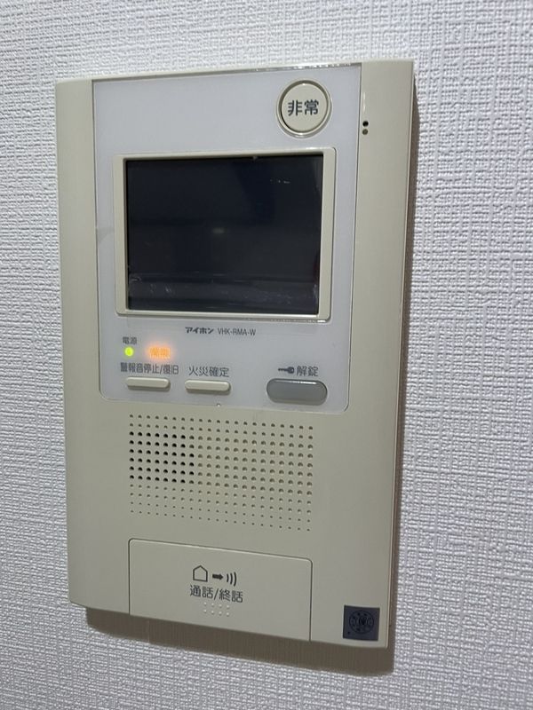セキュリティ　モニター付きのインターホンです