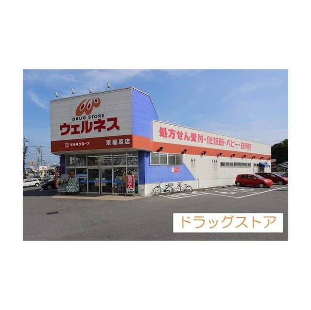 ドラックストア　ウェルネス東福原店（ドラッグストア）まで500m