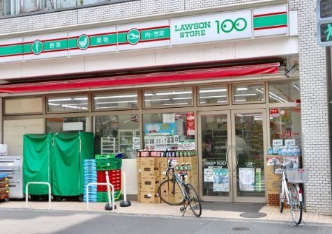 コンビニ　ローソンストア100築地7丁目店（コンビニ）まで91m