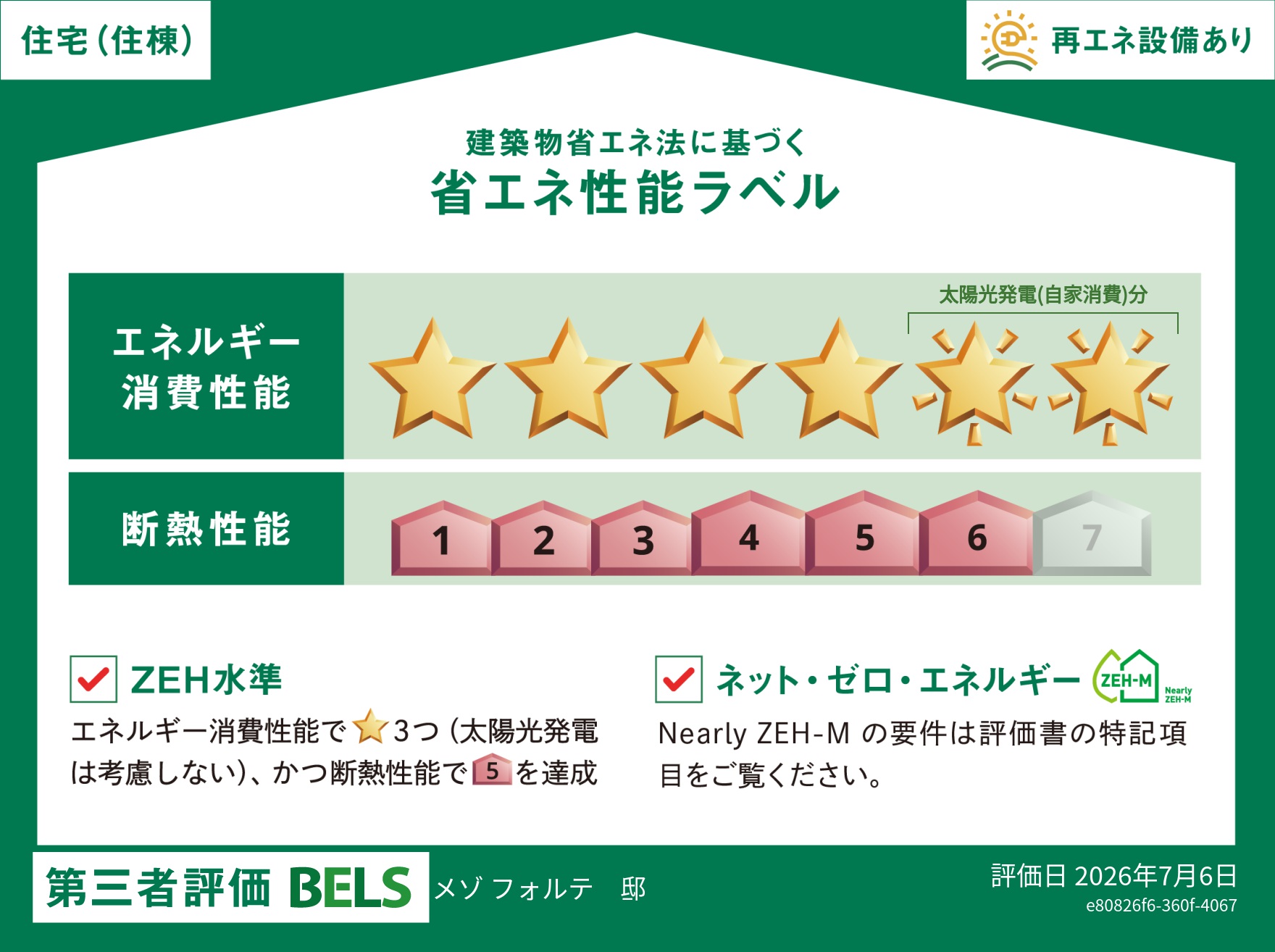 省エネ性能ラベル　住棟