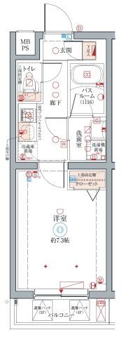 クレヴィスタ柴又の間取り写真