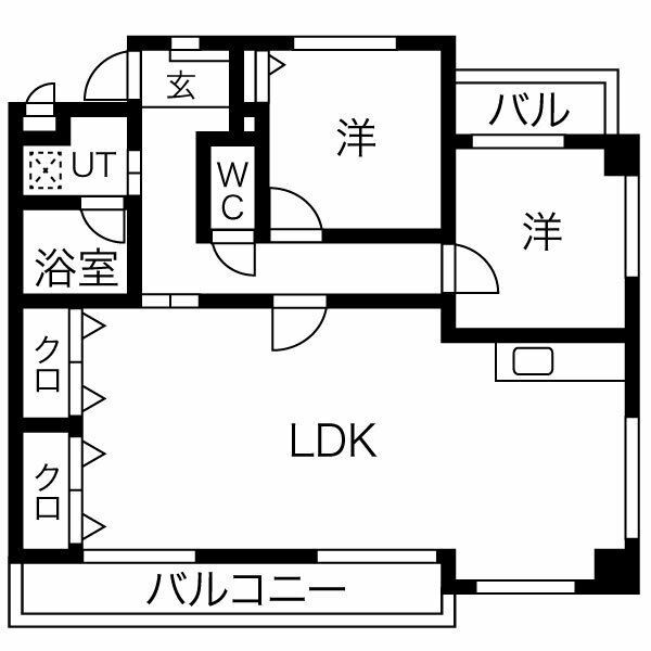 リバーサイド大堀の間取り写真