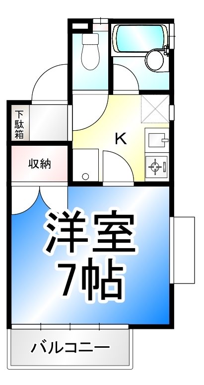 1K Apartment in Nagano, Nagano — photo 2 of 3