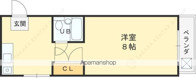 阪急今津線 甲東園駅 徒歩5分 3階建 築45年の間取り写真