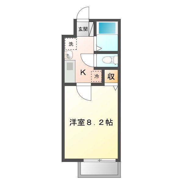 エンゼル蟹原の間取り写真