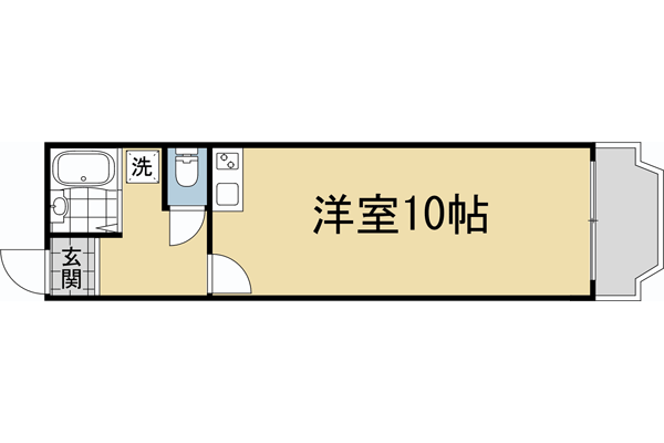 明輝マンションD棟の間取り写真
