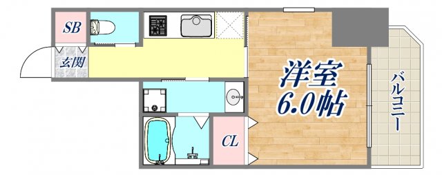エステムコート神戸元町ヒルズの間取り写真
