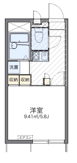 レオパレスアクティ魚崎の間取り写真
