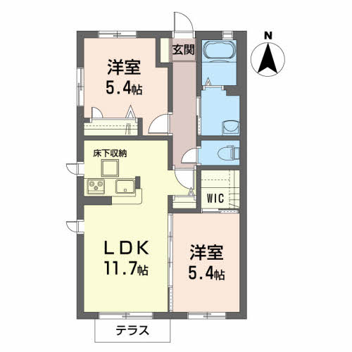 プレシャス コートの間取り写真