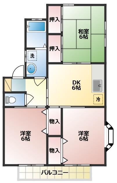 クレールの間取り写真