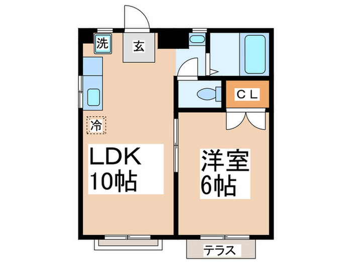 ハイツ宮本の間取り写真