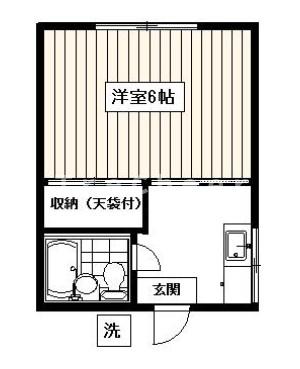 東京メトロ丸ノ内線 新高円寺駅 徒歩7分 2階建 築48年の間取り写真
