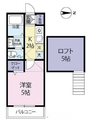 プレミアコート原木中山の間取り写真
