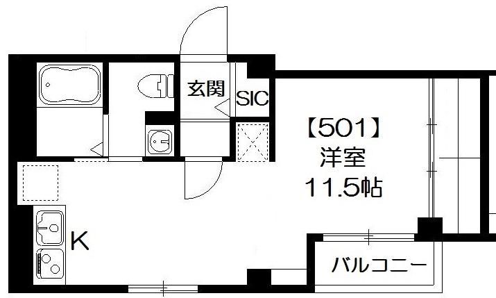 都営新宿線 西大島駅 徒歩3分 5階建 築9年の間取り写真
