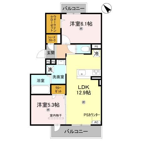 穂乃香Iの間取り写真