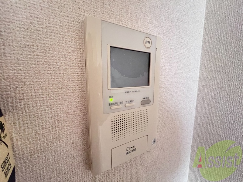 セキュリティ　モニター付きのインターフォンです