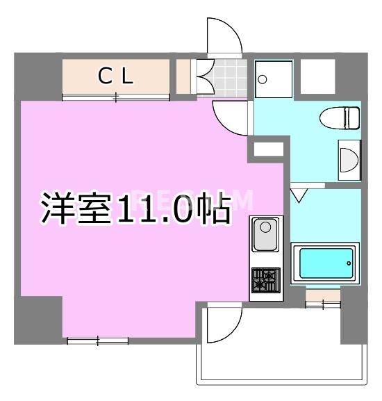 ＪＲ総武線 千葉駅 徒歩12分 8階建 築23年の間取り写真
