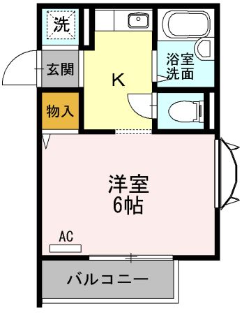 東急田園都市線 溝の口駅 徒歩4分 2階建 築32年の間取り写真