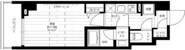 ステージファースト浅草桜橋の間取り写真