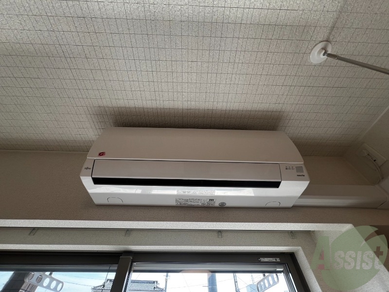 その他設備　エアコンが付いていました。寒暖対策もバッチリです。