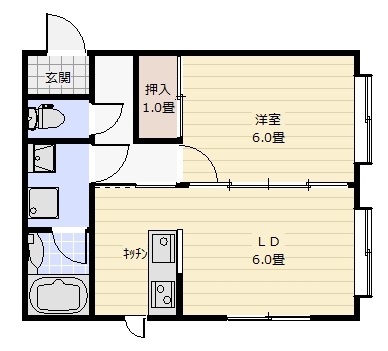 メイプル弐拾番館の間取り