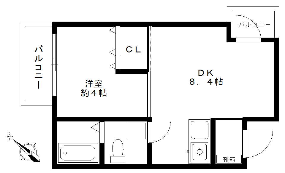 カーサＭＫの間取り